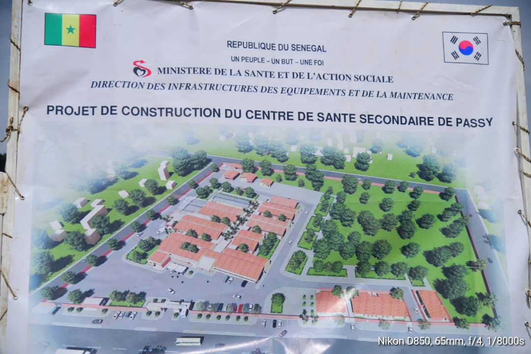 Passy : Alphonse Ousmane THIAW, DC du ministre de la santé lance les travaux du Centre de santé secondaire