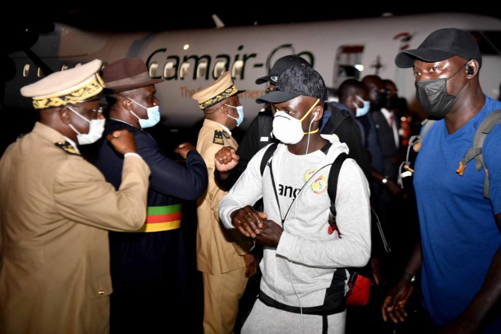 Les images de l'arrivée des "lions" sont arrivés au Cameroun