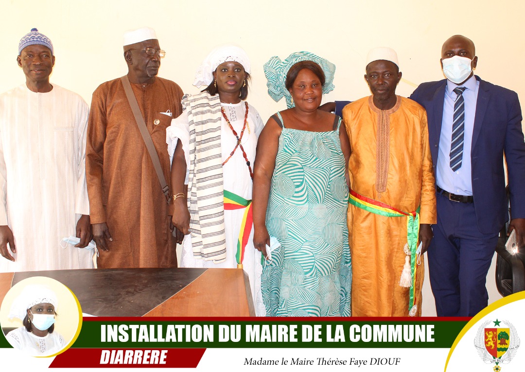 Commune de Diarrere : Thérèse Faye installée