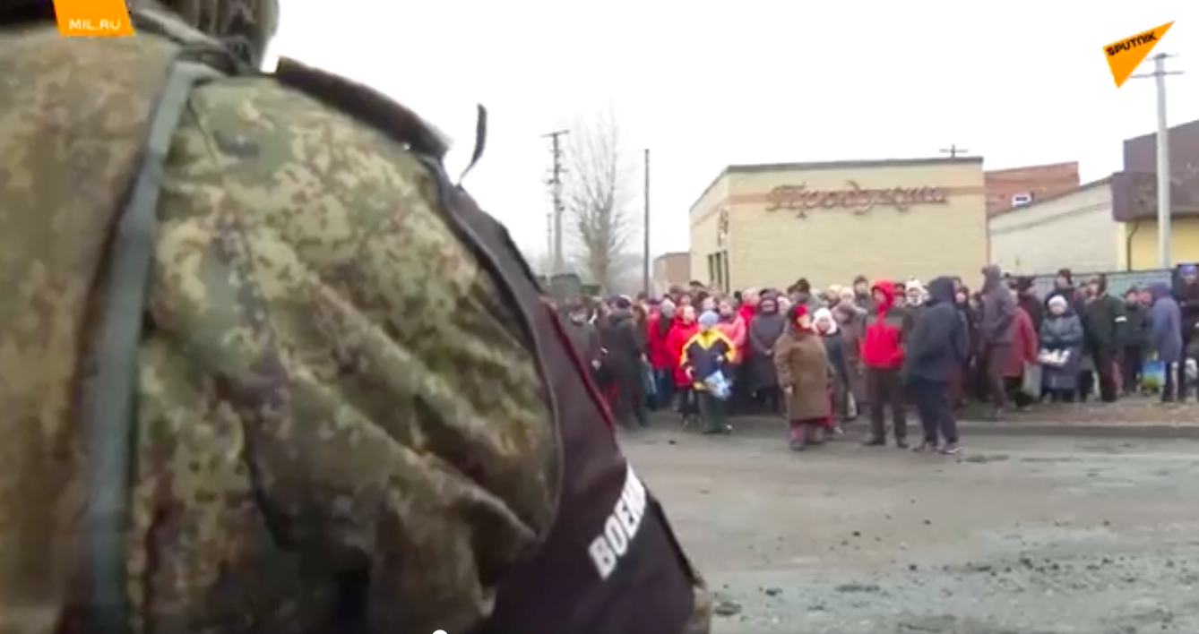 L'armée russe fournit de l’aide humanitaire aux habitants de l'Ukraine