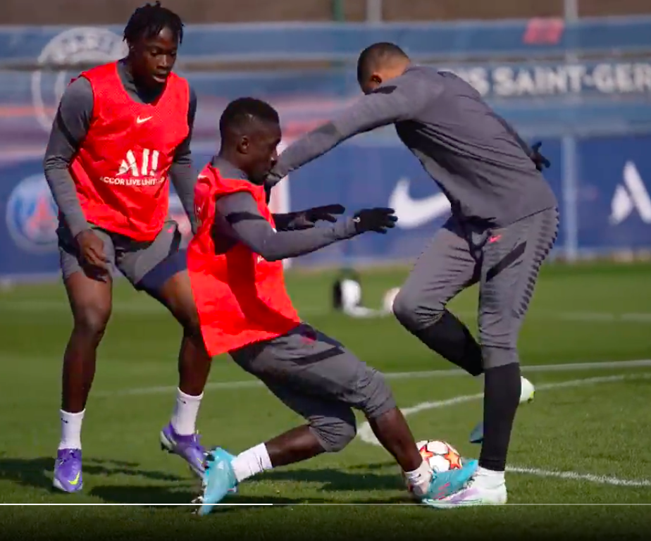 A l’entraînement, Kylian Mbappé a reçu un coup de Gana Gueye