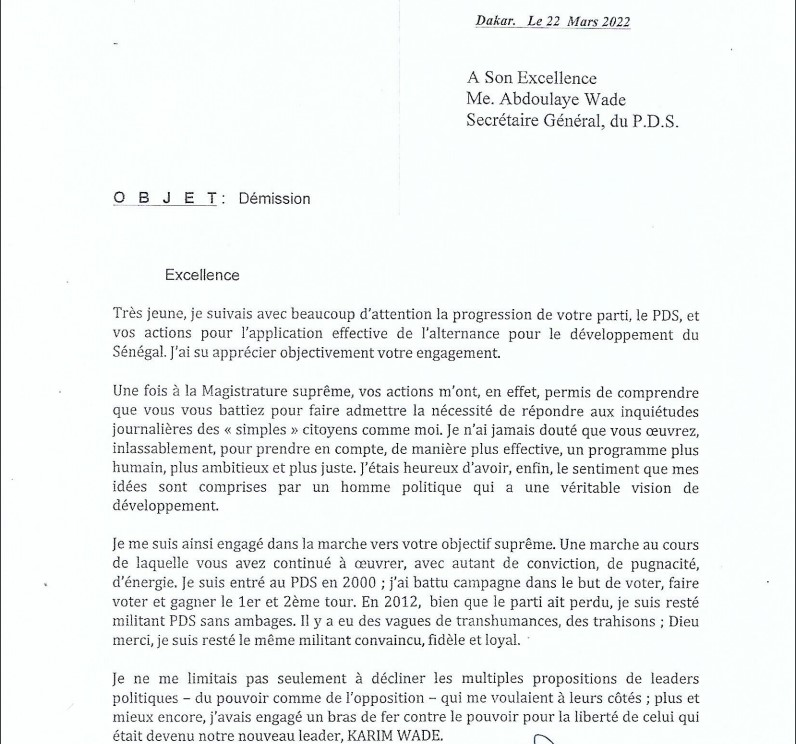 Serigne Assane Mbacké du PDS: "J'ai perdu beaucoup de biens à cause de... je me retire de la vie politique"