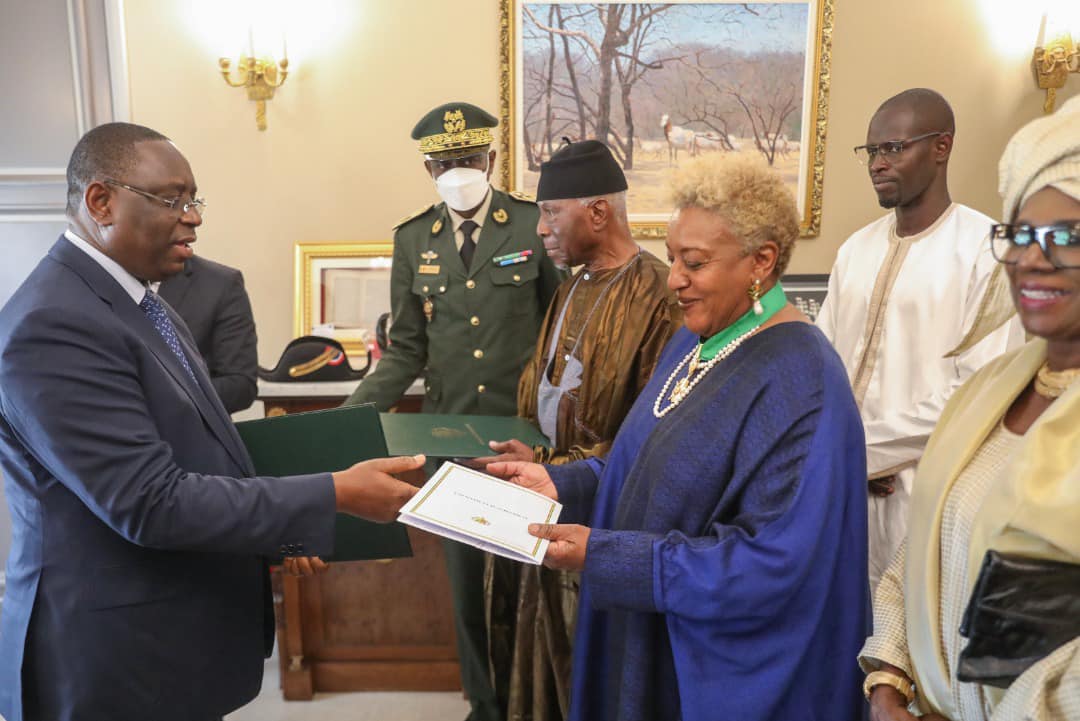 Carole Christine Pounder, actrice de cinéma reçue au Palais