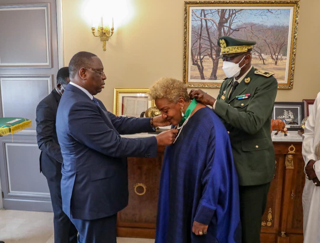 Carole Christine Pounder, actrice de cinéma reçue au Palais