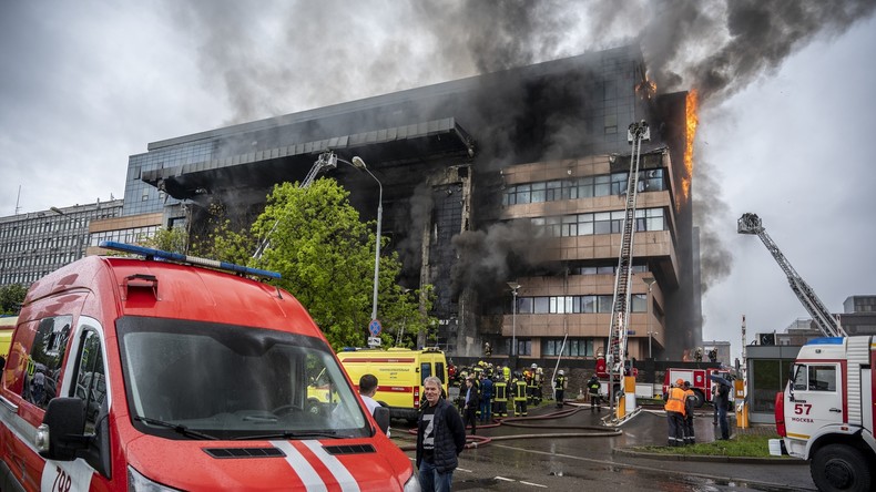 Russie : Le Grand Setun Plaza a pris feu, des évacuations en cours