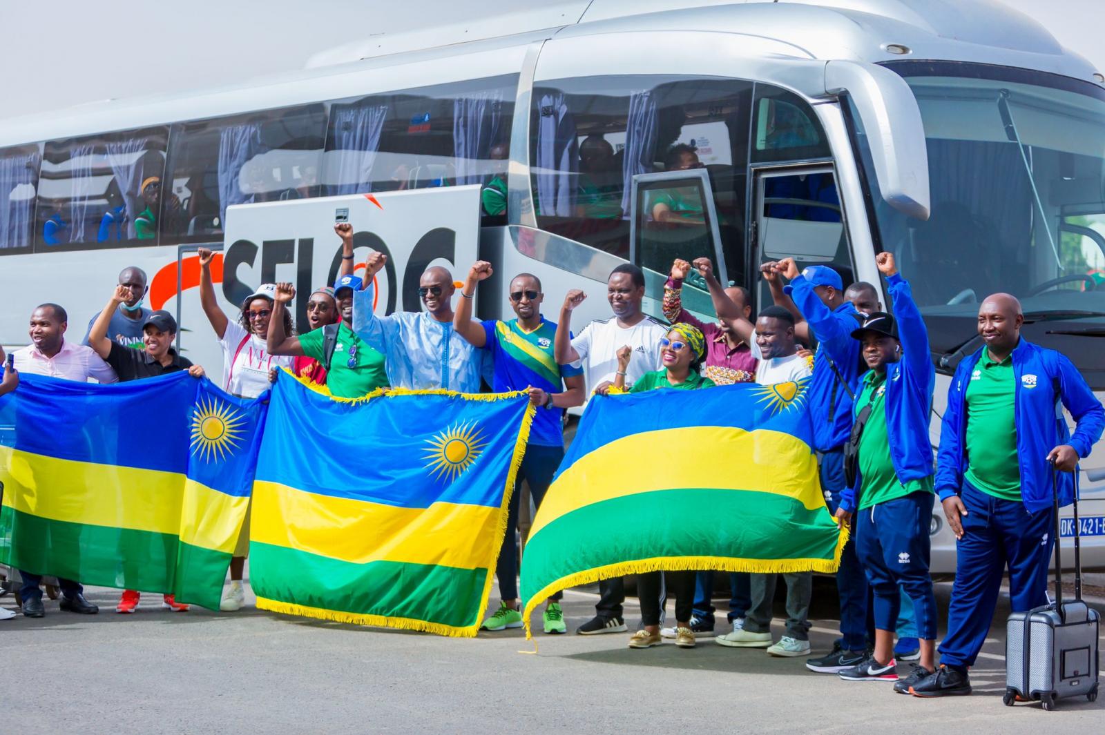 Eliminatoires CAN 2023 : l'équipe du Rwanda est arrivée à Dakar 