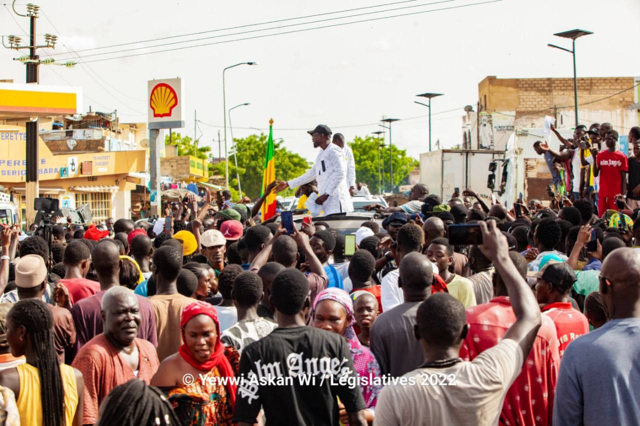 Ousmane Sonko fait escale à Kébémer, la ville natale de Me Wade