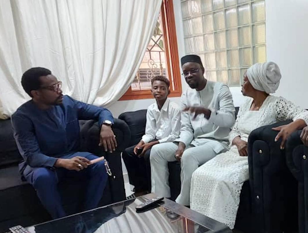 Ce que Ousmane Sonko a dit à la famille de feu François Mancabou...