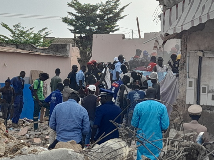 Effondrement d'un bâtiment à Kaolack : deux morts  sortis des décombres
