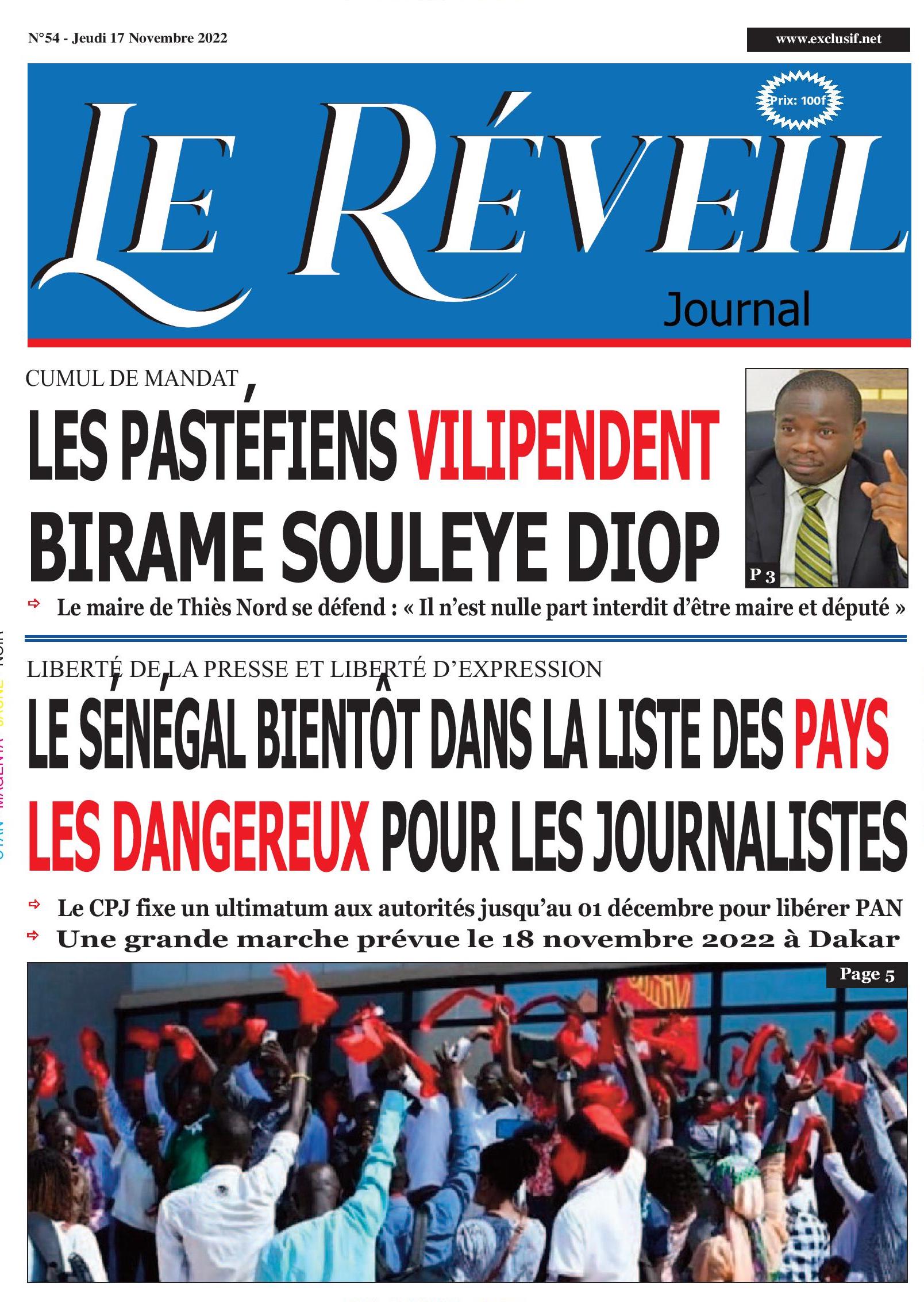 Le Réveil Quotidien du Jeudi 17 novembre 2022