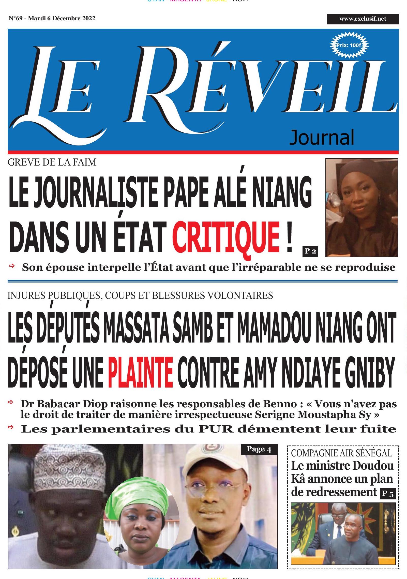 Le Réveil Quotidien du mardi 06 Décembre 2022