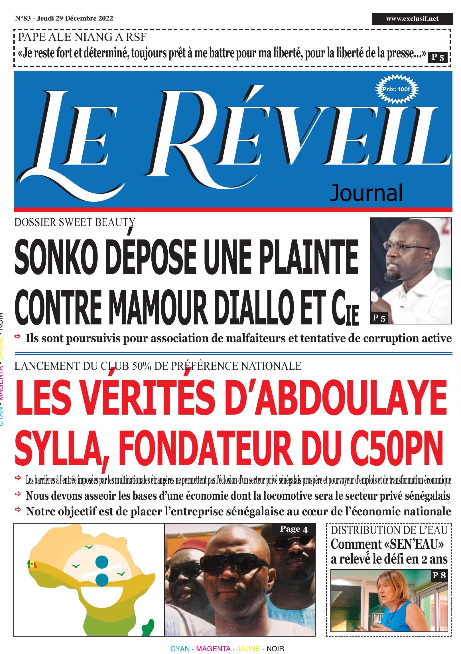 Le Réveil Quotidien du Jeudi 29 Décembre 2022