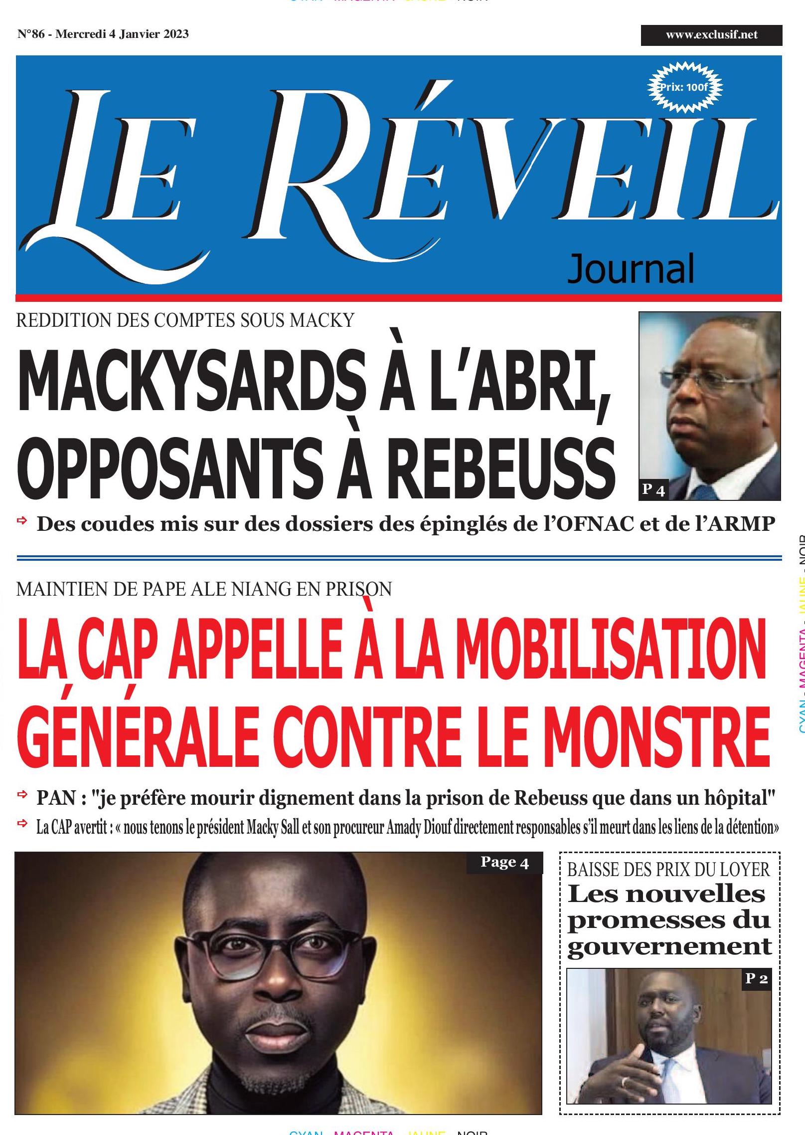 Le Réveil Quotidien du Mercredi 04 Janvier 2023