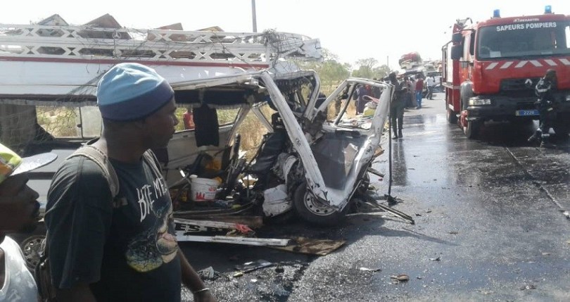 Kaffrine:  Près de 40personnes ont péri dans un accident de la circulation