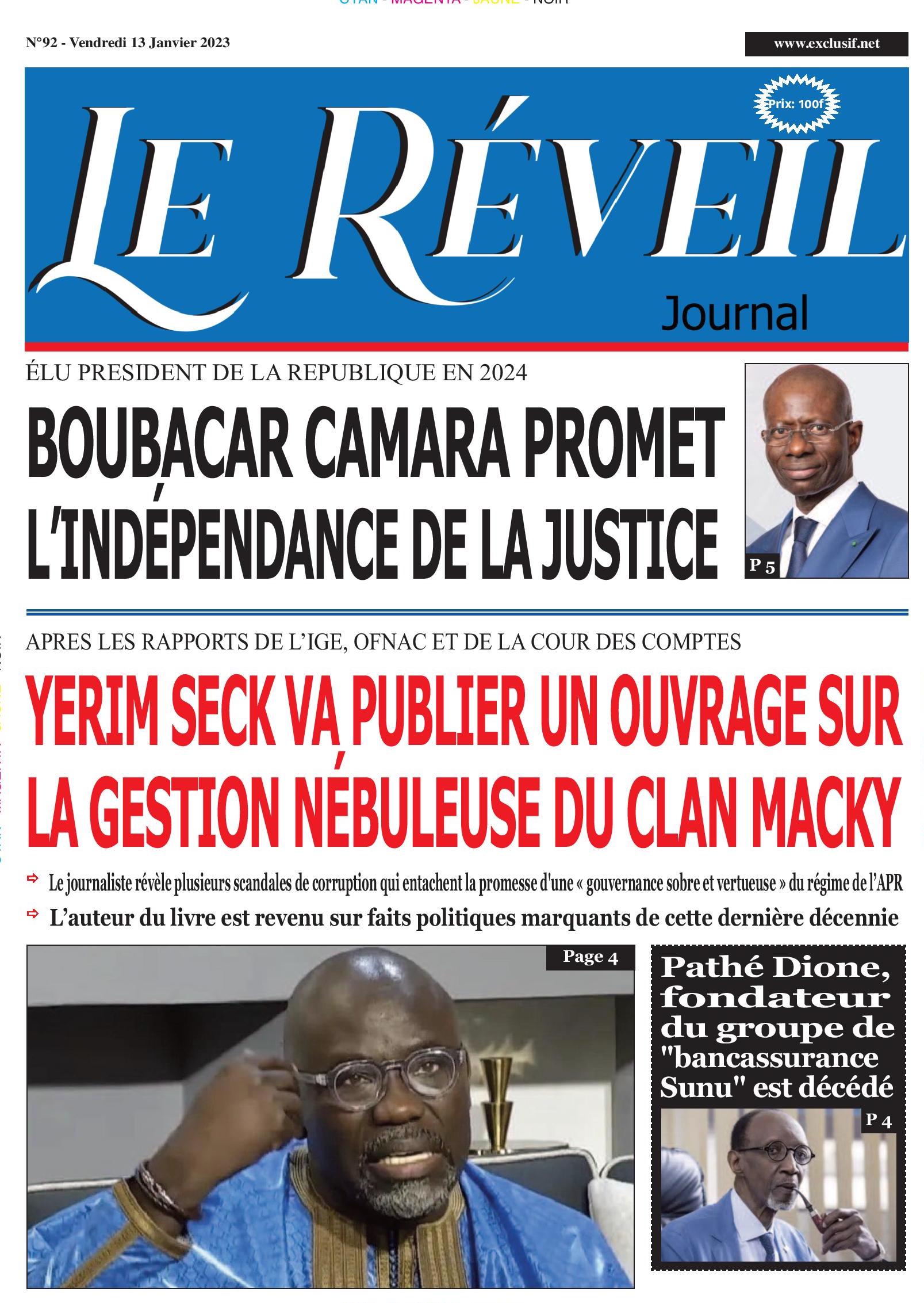 Le Réveil Quotidien du Vendredi 13 Janvier 2022