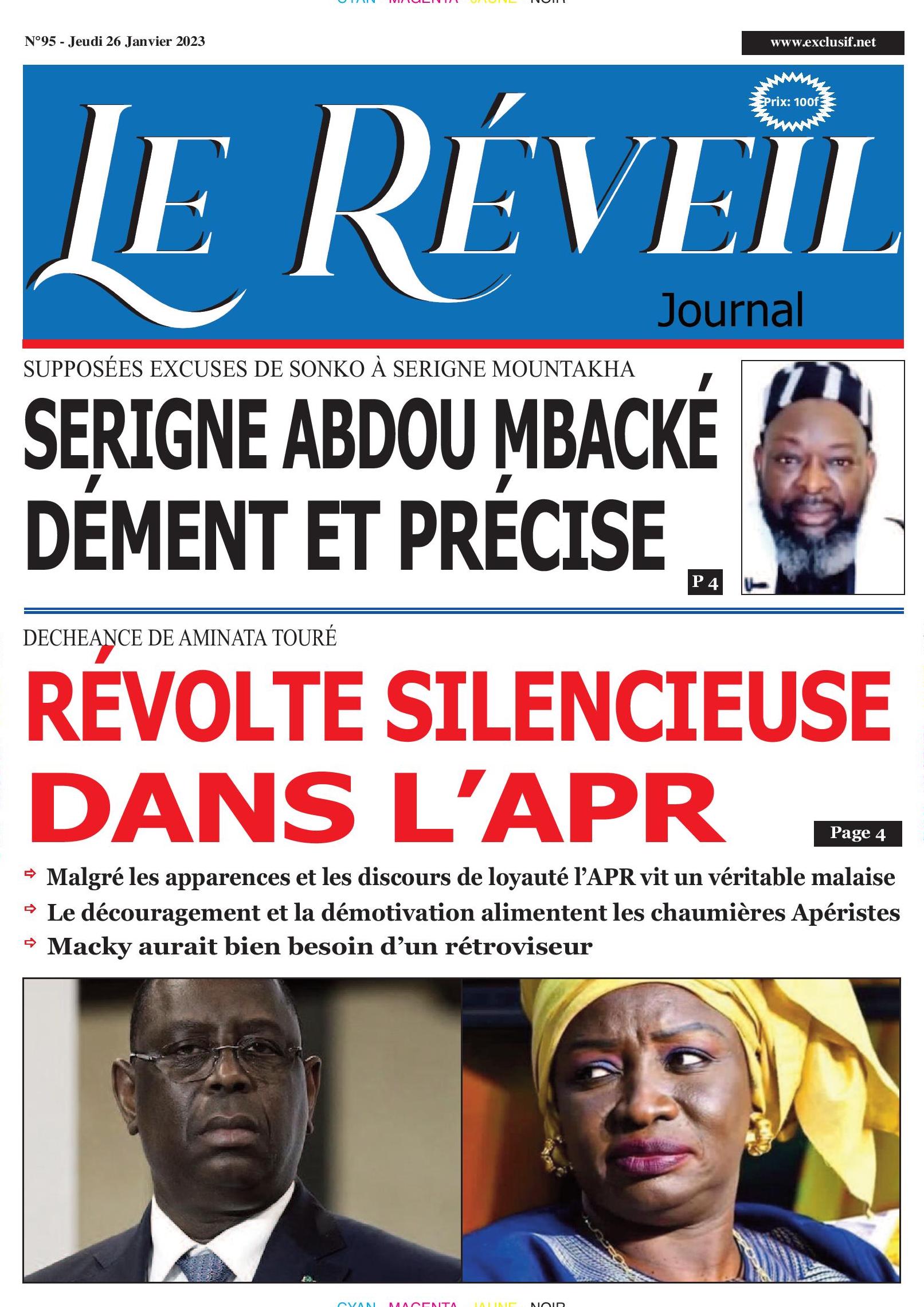 Le Réveil Quotidien du Jeudi 26 Janvier 2023