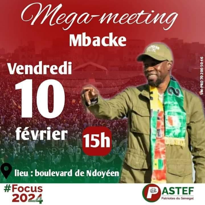 Méga meeting de Pastef à Mbacké : La date de la démonstration de force de Sonko est connue !