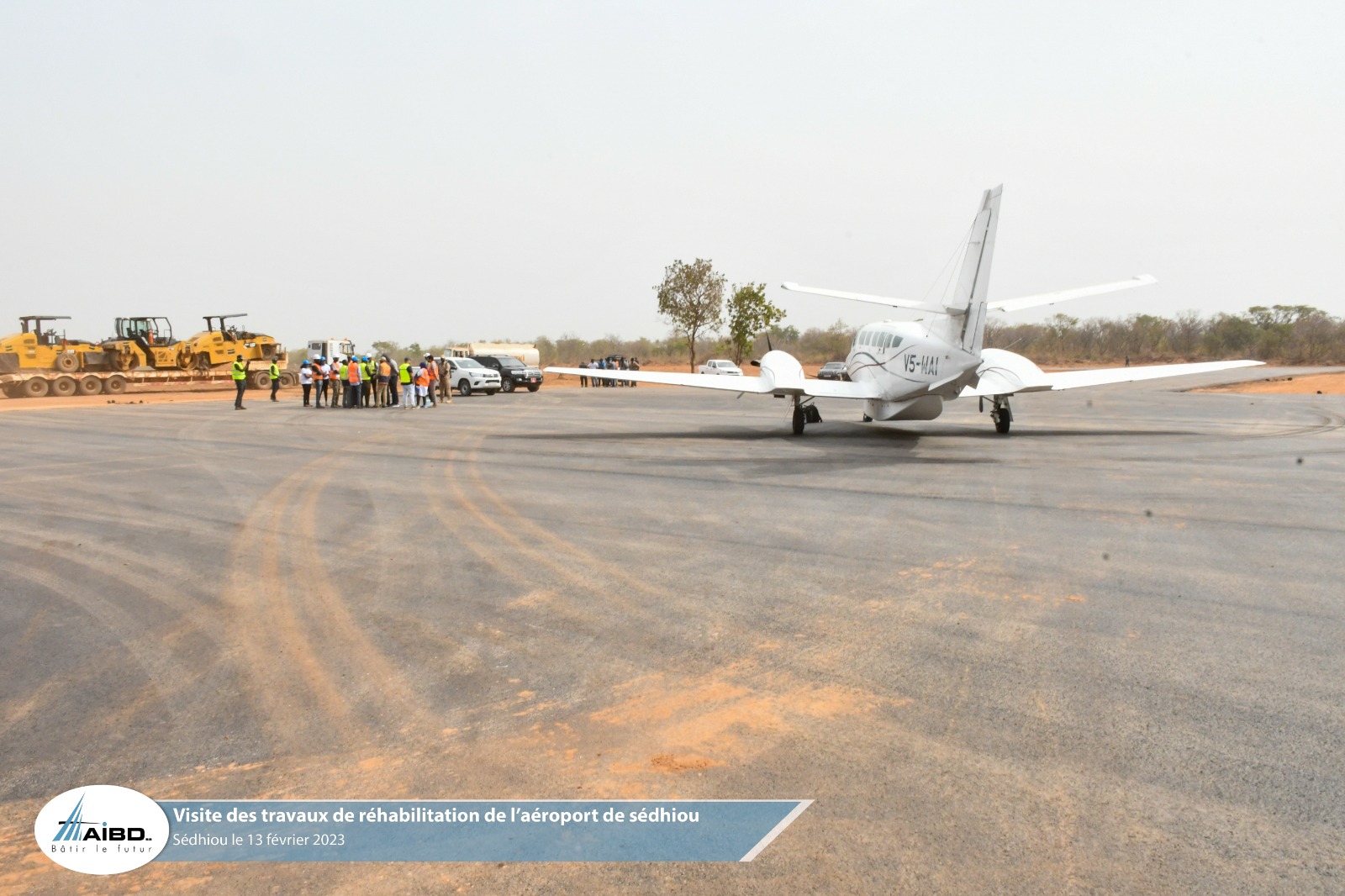 TRAVAUX AÉROPORT DE SÉDHIOU : Le Dg de l’Aibd satisfait de l’état d’avancement 