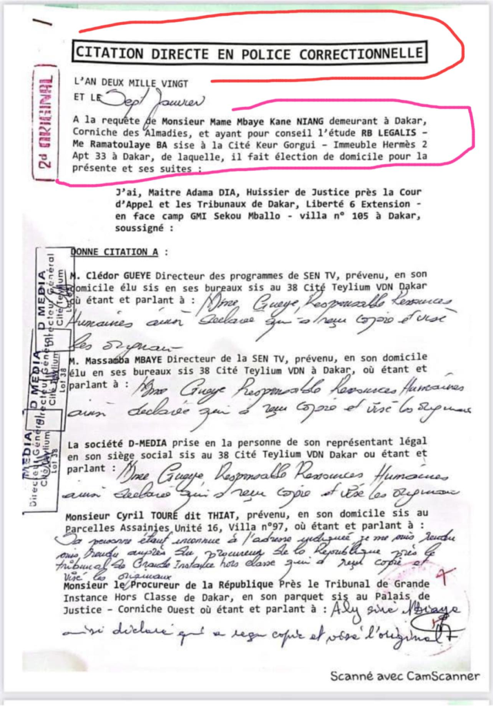 Procès PRODAC: la nullité de la citation du Procureur
