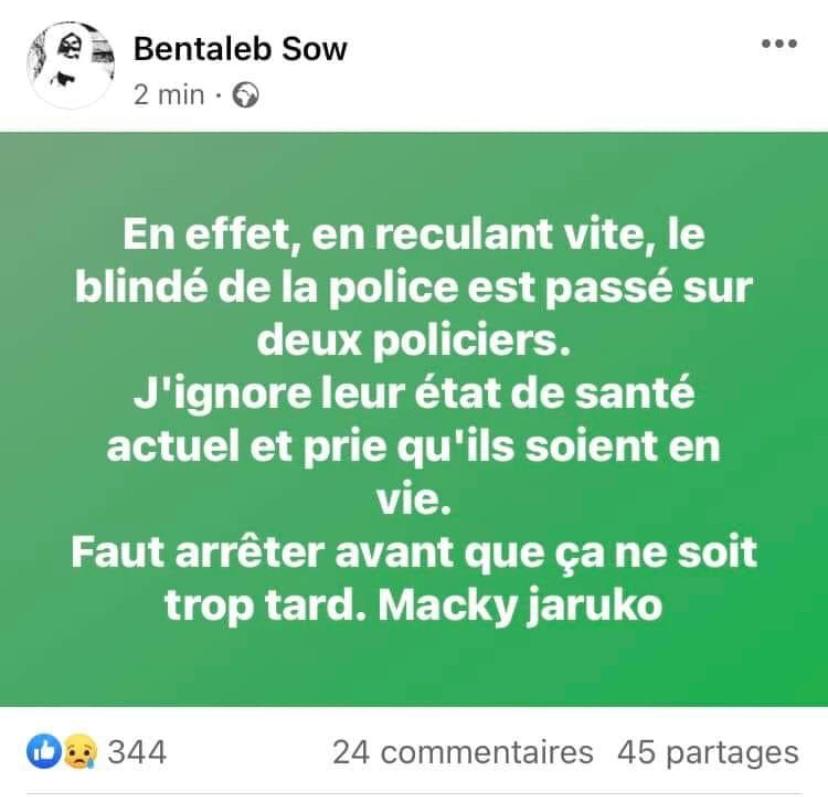 Affrontements à Ziguinchor : Un policier aurait perdu la vie et plusieurs manifestants blessés