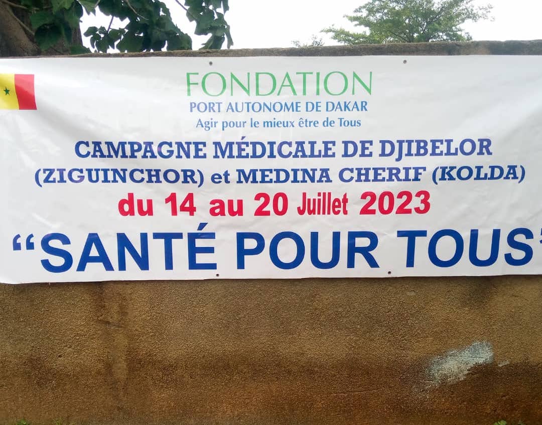 "Santé pour Tous* à Ziguinchor : La Fondation du Port Autonome de Dakar soigne les populations vulnérables du village de Djibelor