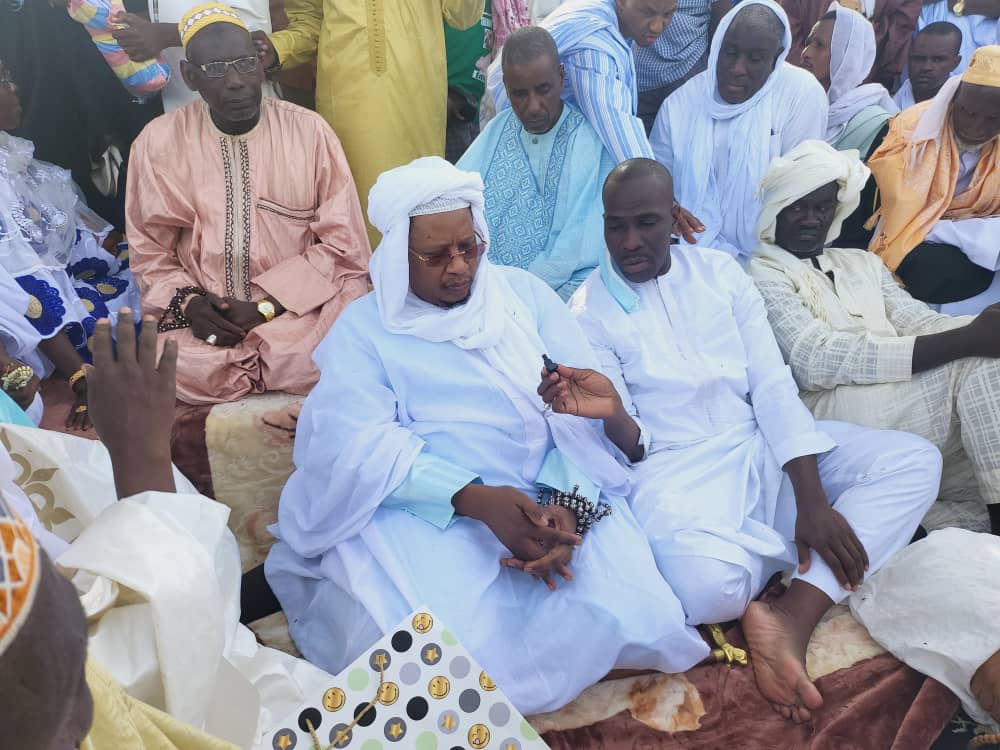 ​ Mauritanie : le bienfaiteur de la communauté Omarienne, Thierno Cheikh Oumar Bachir Tall pose la première pierre de la Zawiya cheikh Oumar Al Foutiyou Tall