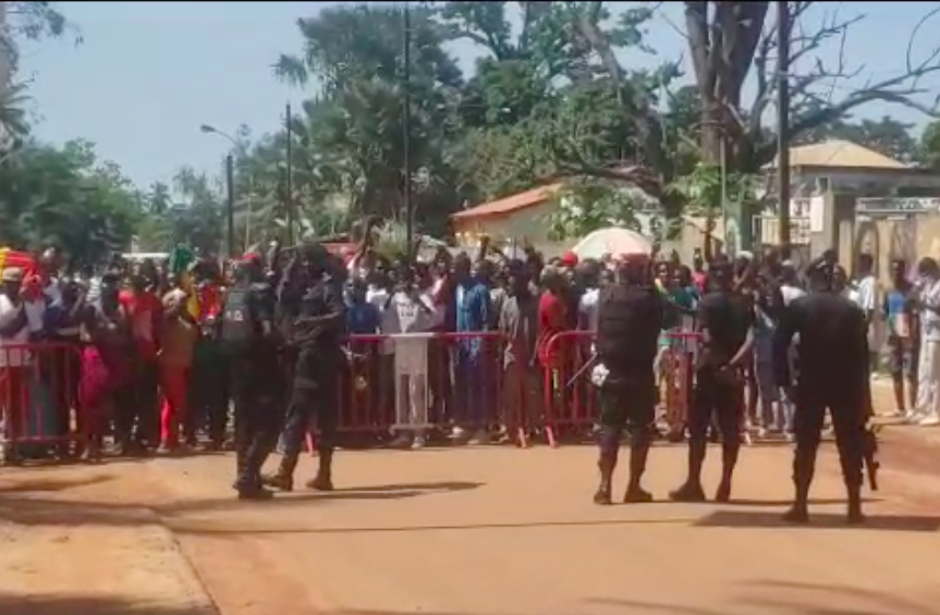Vidéo :Forte mobilisation des "patriotes" à Ziguinchor pour la libération de Ousmane Sonko