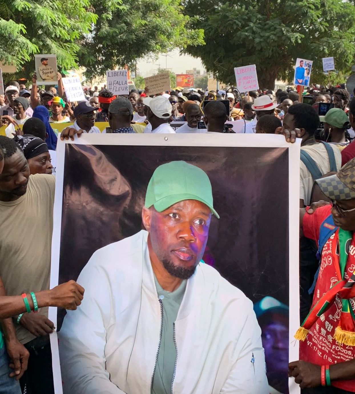 Marche pour la libération des détenus d'opinion : Forte mobilisation dans les rues de Dakar