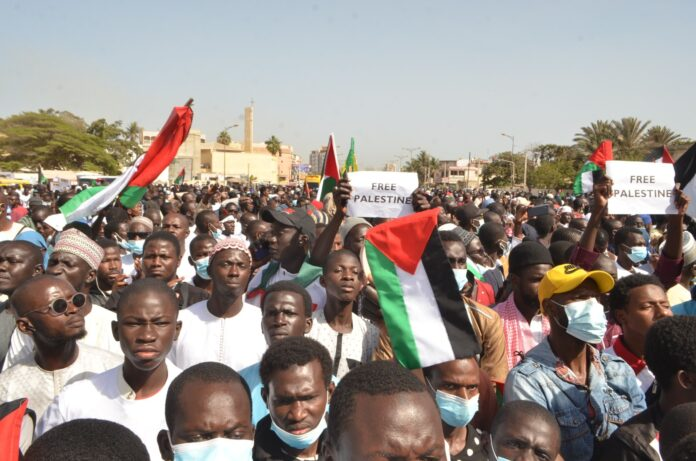 Dakar : Manifestation de soutien à la Palestine