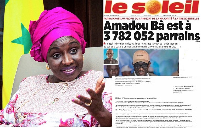 Diffusion de fausses nouvelles: Le "FITE", porté par Aminata Touré, porte plainte contre le quotidien "Le SOLEIL" (DOCUMENT)