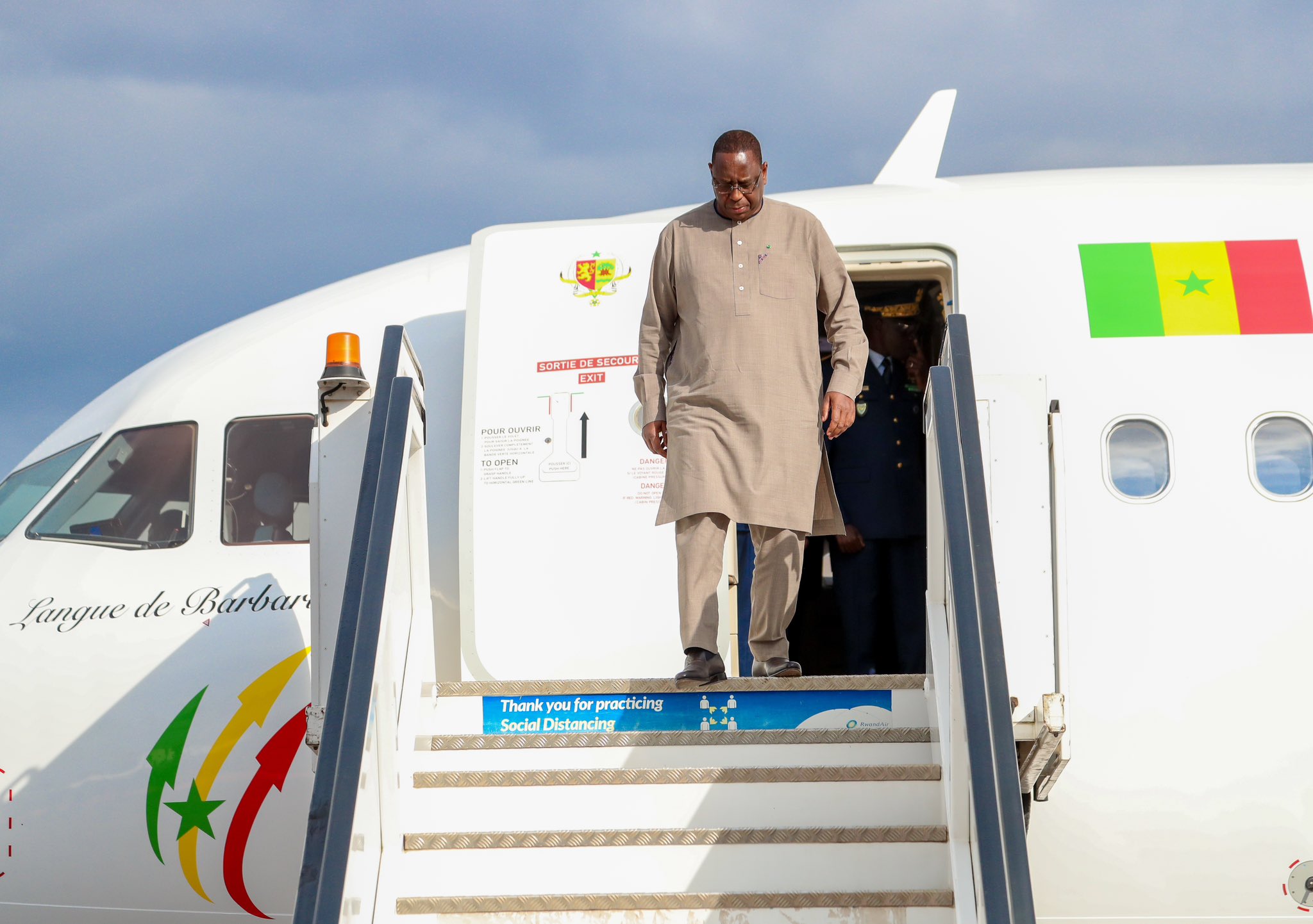 Macky Sall est arrivé à Kigali !!!