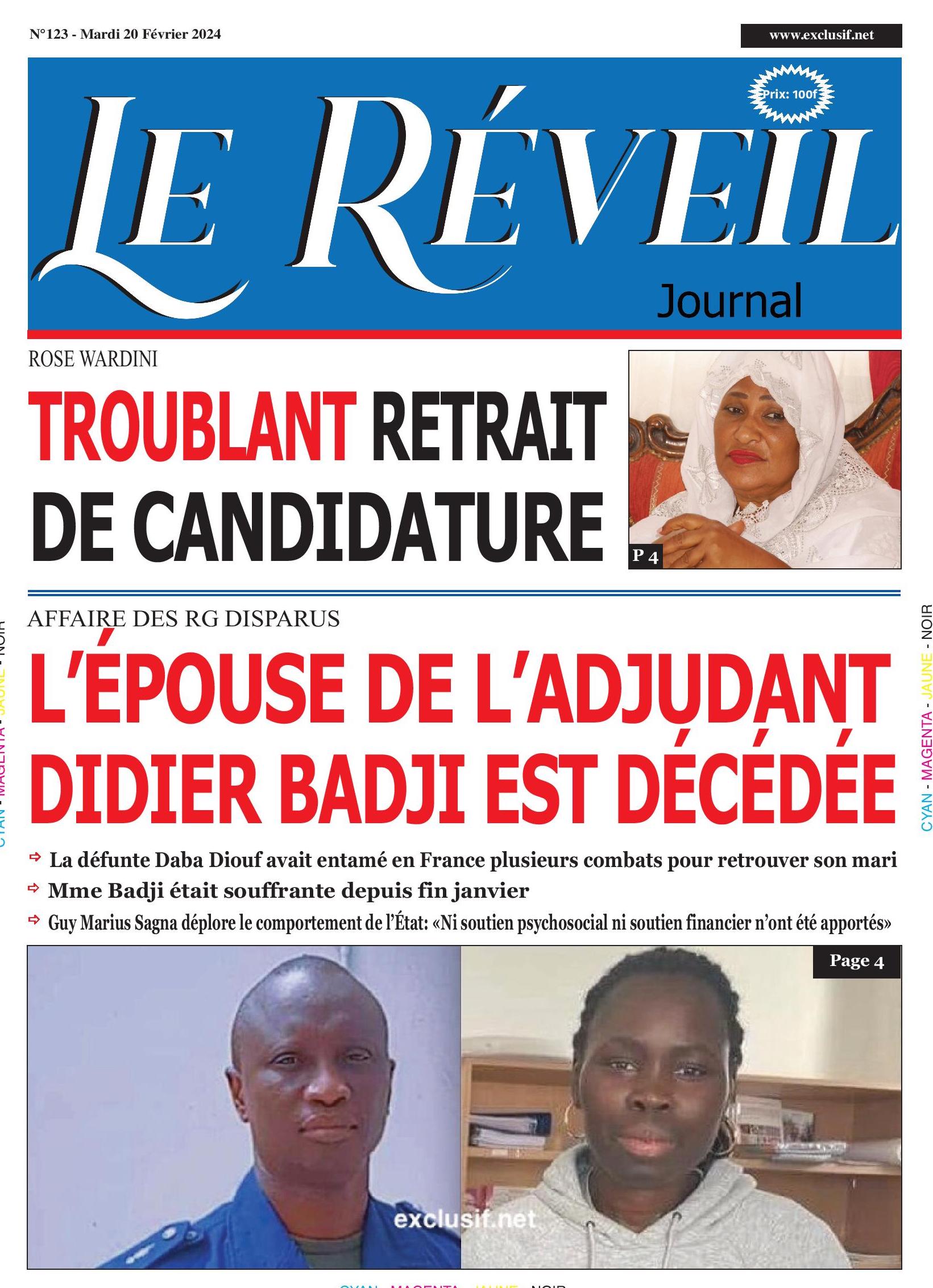 Le Réveil Quotidien du Mardi 20 février 2024