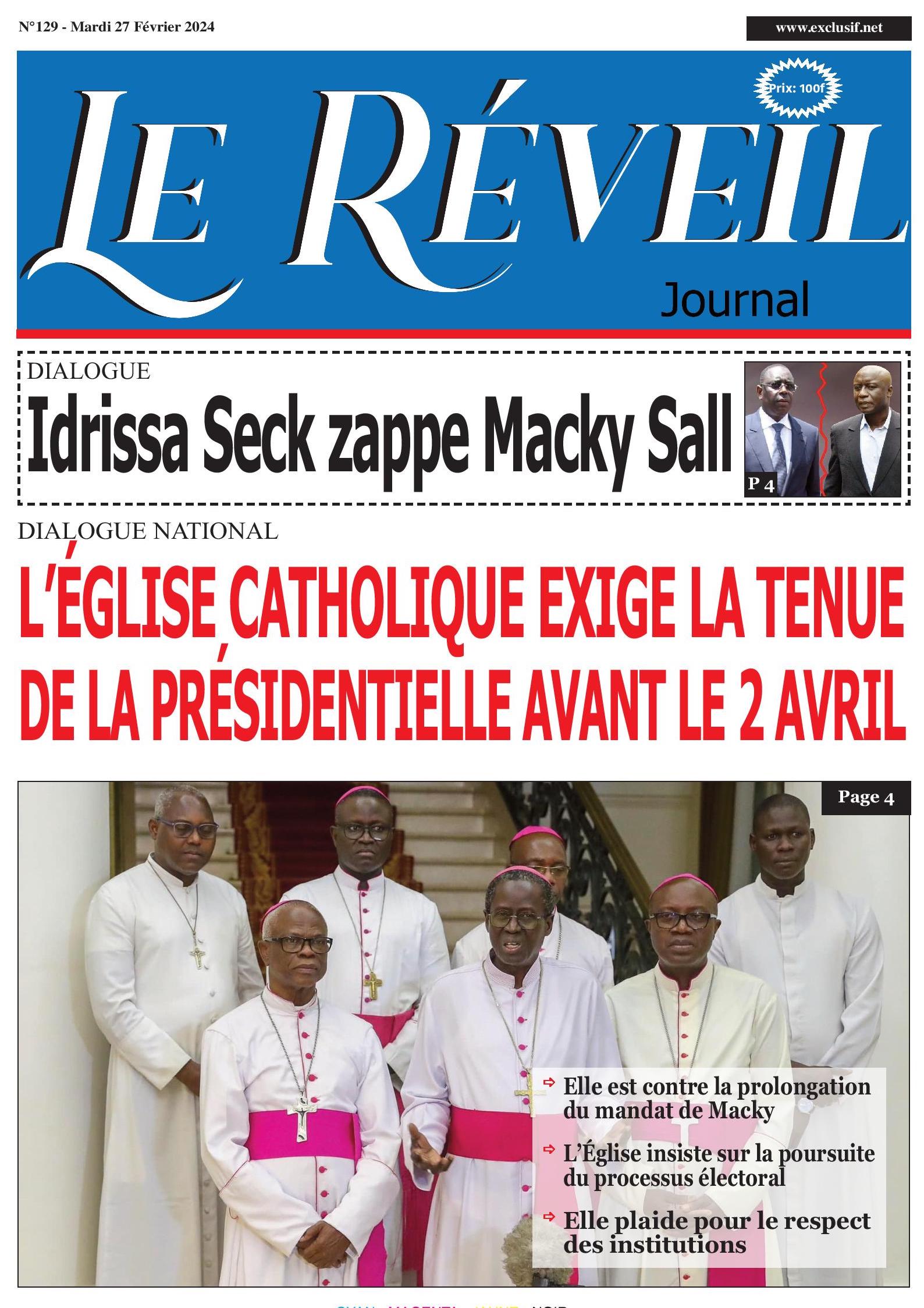 Le Réveil Quotidien du Mardi 27 février 2024