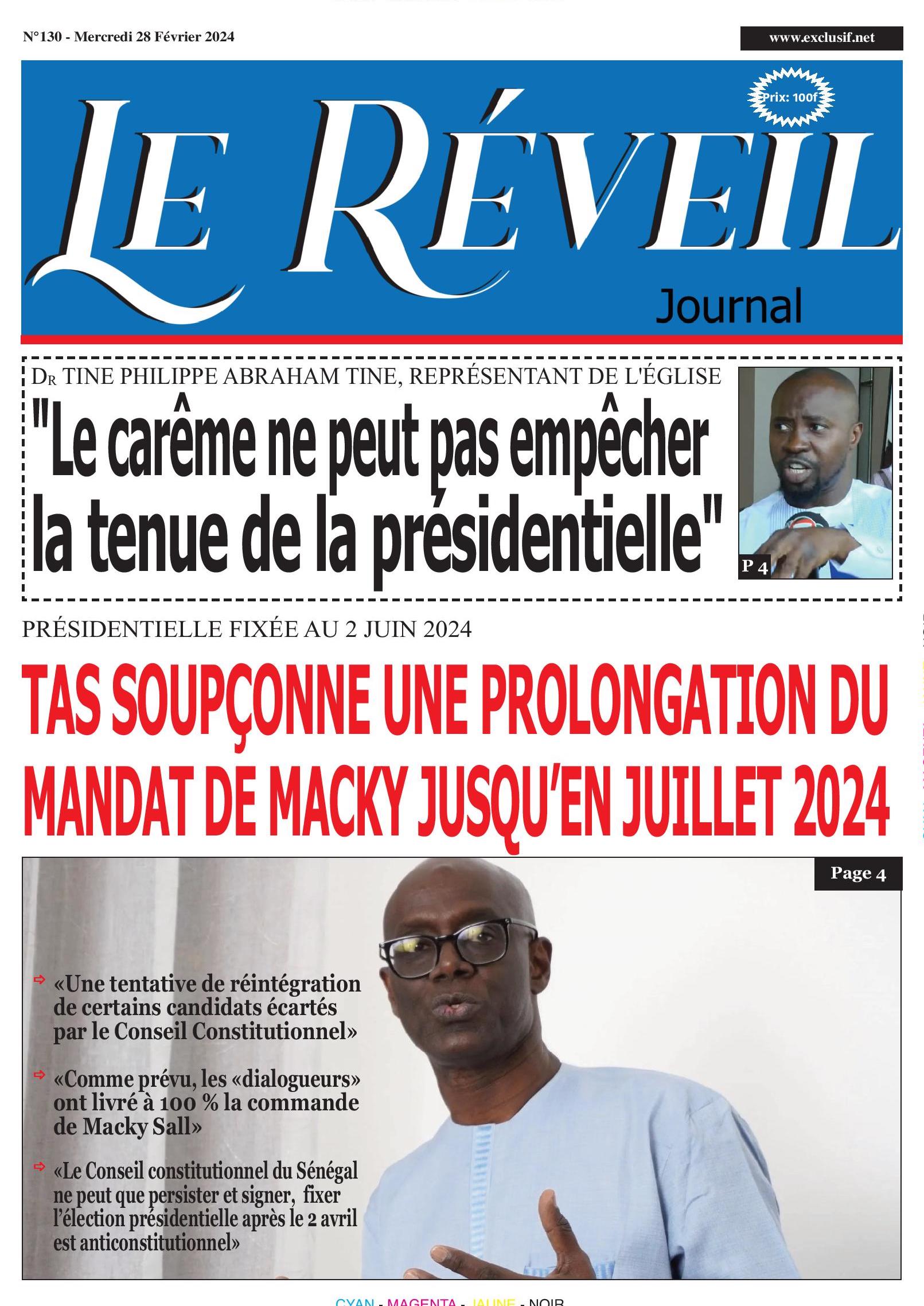 Le Réveil Quotidien du Mercredi 28 février 2024