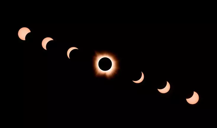 Une rare éclipse totale a traversé l'Amérique du Nord