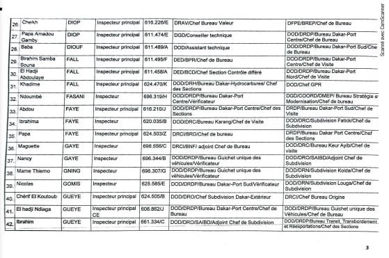 Douanes : Cheikh Diba annonce 69 mutations d'inspecteurs