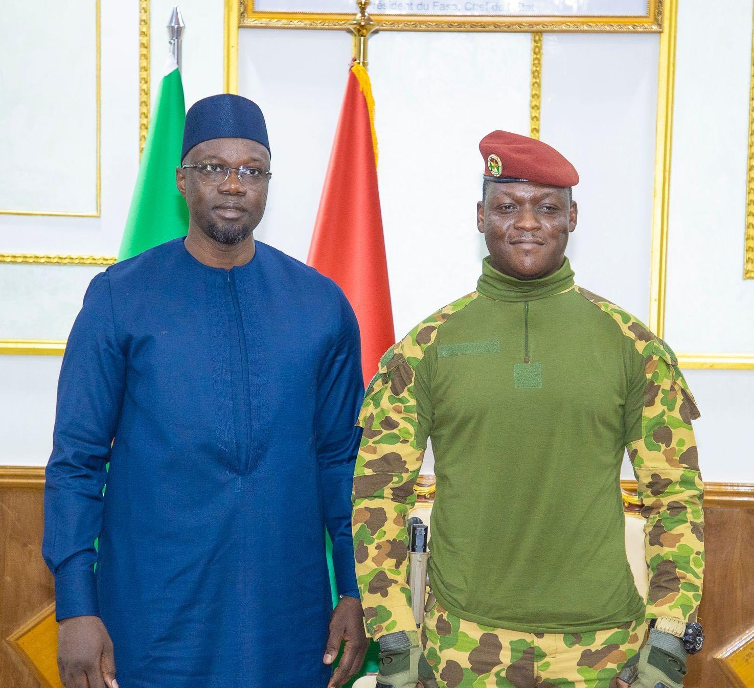 Burkina : Ousmane Sonko reçu par le président Ibrahim Traoré