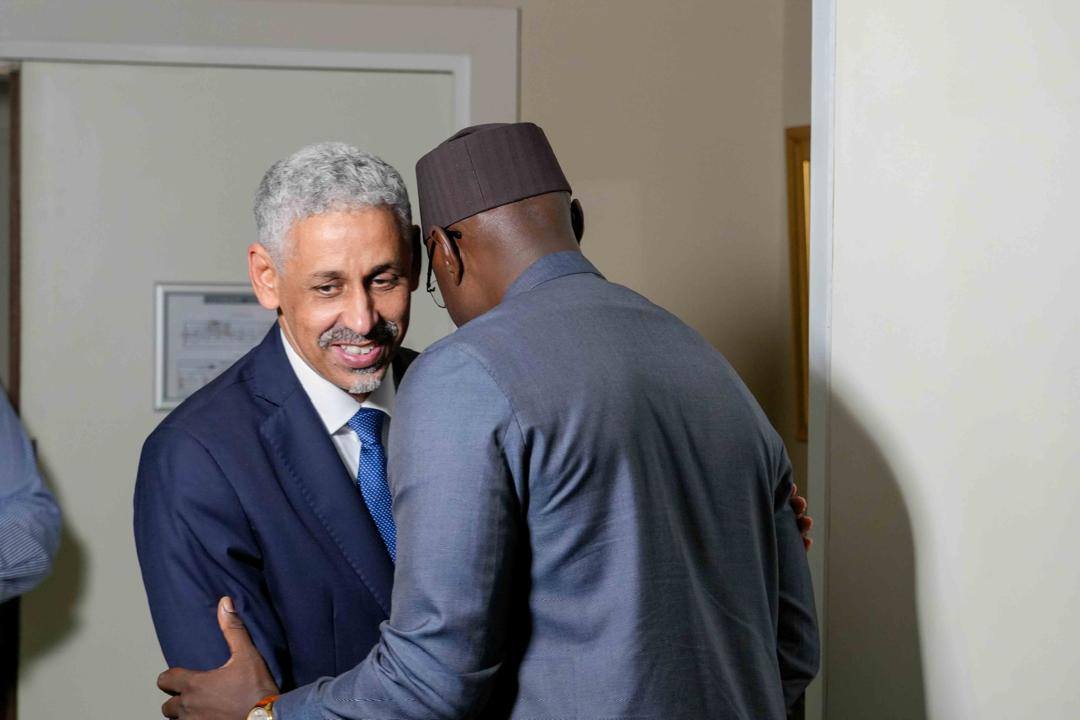 Ousmane Sonko reçoit Sidi Ould TAH, président élu de la BAD, à Abidjan