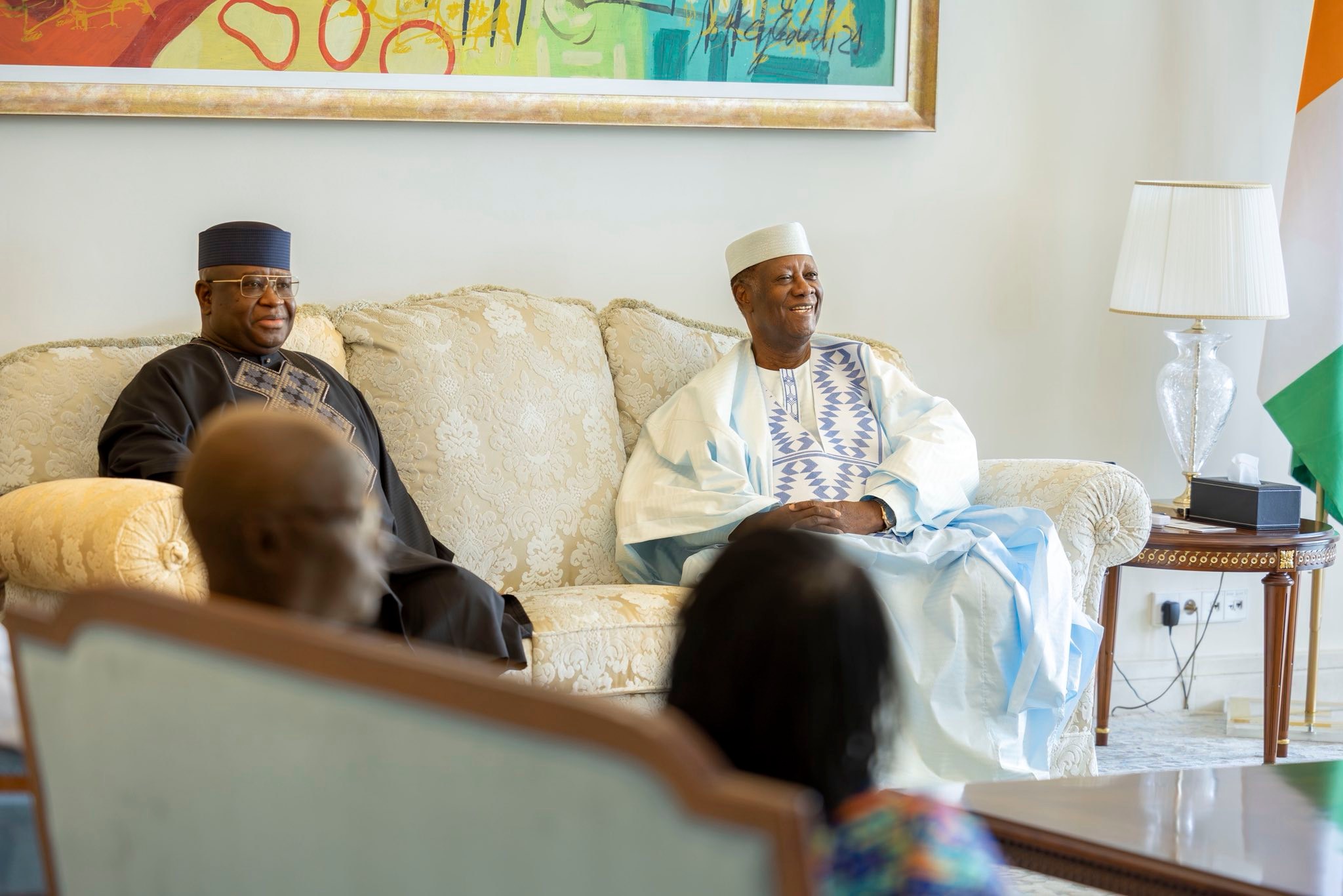 Abidjan : le président de la CEDEAO, Julius Maada Bio rencontre Ouattara