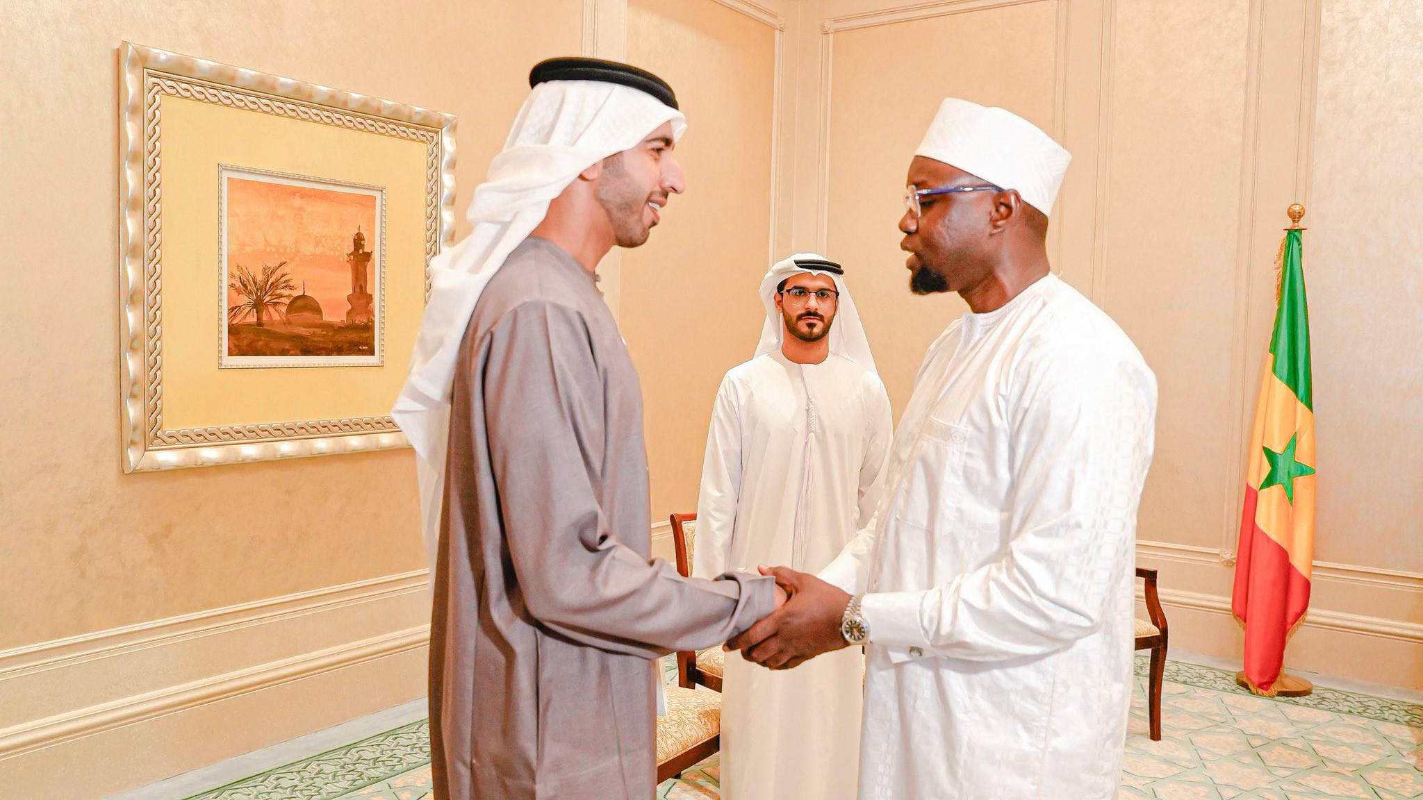 Renforcement des liens Sénégal-Émirats : Sonko en entretien avec Sheikh Shakhboot bin Nahyan