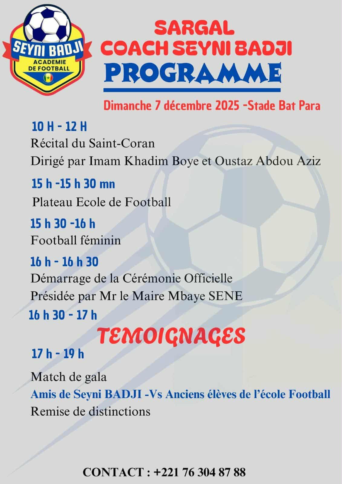 Thiaroye rend hommage au Coach Seyni Badji : un maître formateur célébré pour quarante ans de service au football sénégalais