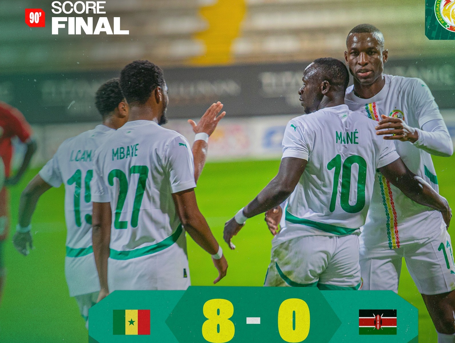 Festival à Antalya : le Sénégal écrase le Kenya 8–0 et se relance en puissance