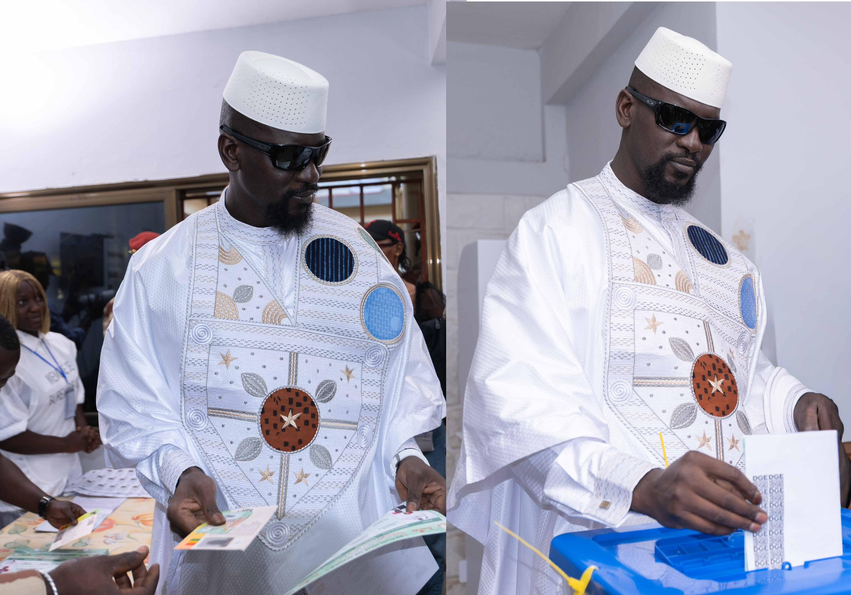 Guinée – Présidentielle : Mamadi Doumbouya vote à Kaloum et appelle à la paix