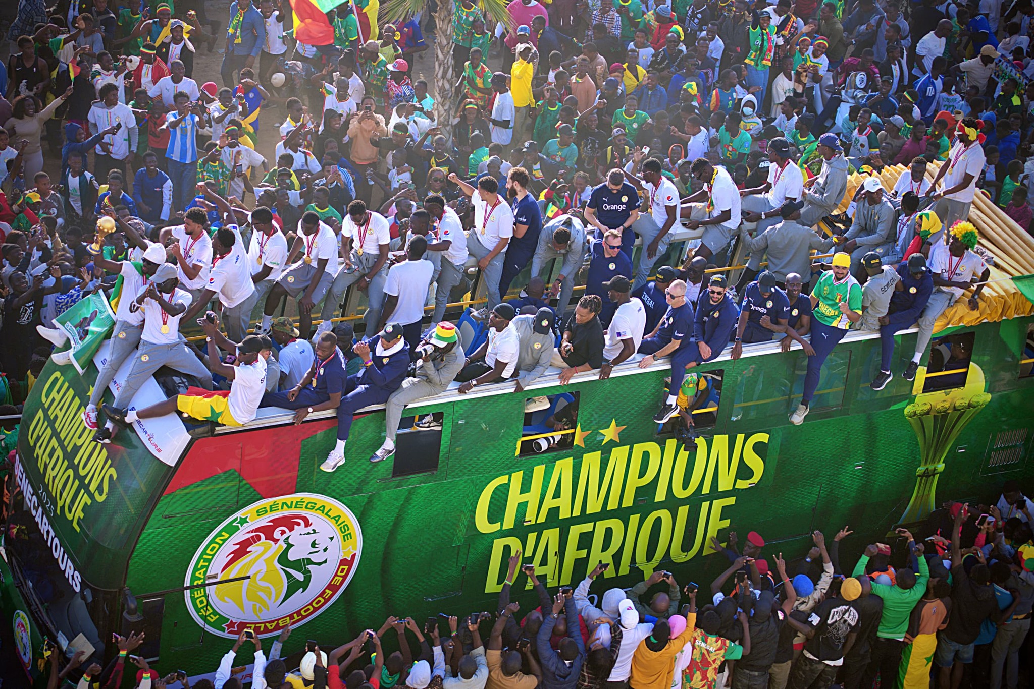 CAN-2025 : le Sénégal célèbre ses héros, Dakar submergée par la ferveur populaire