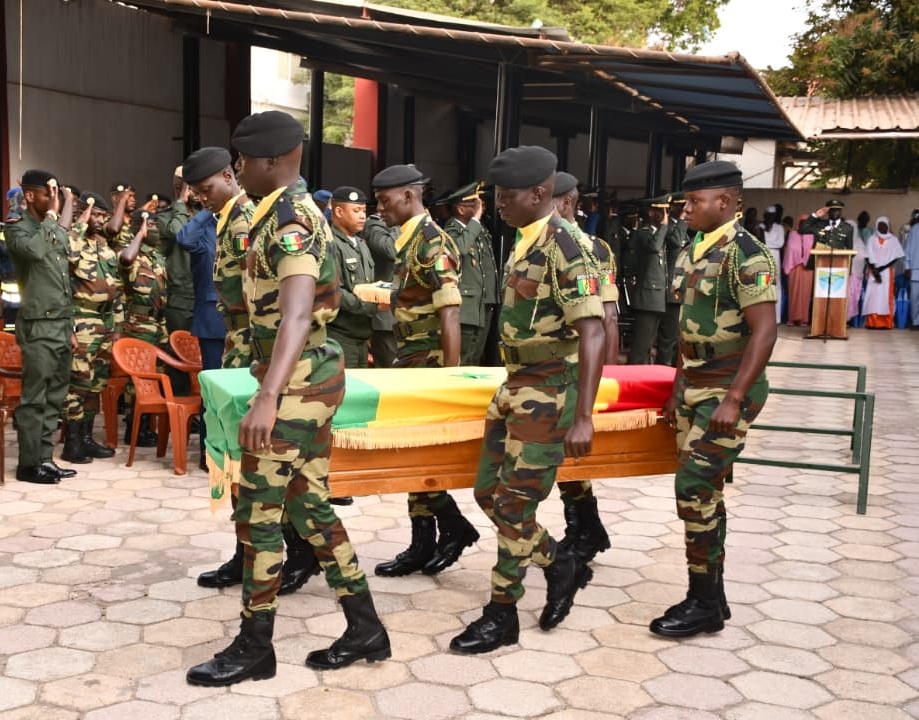 MINUSCA : levée de corps du soldat Cheikh Manga à Dakar