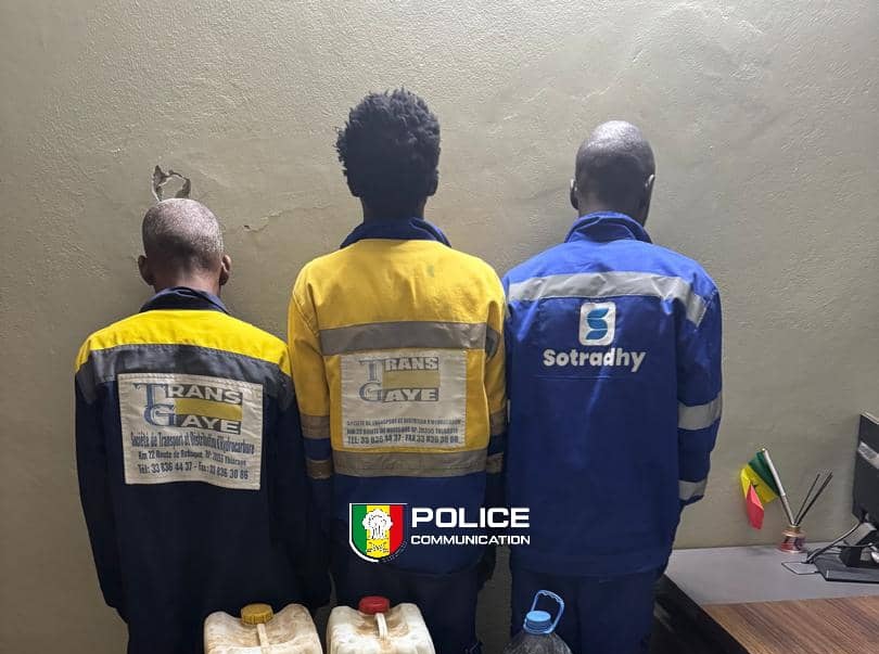 Rufisque : une bande organisée de voleurs de carburant démantelée par la Sûreté urbaine