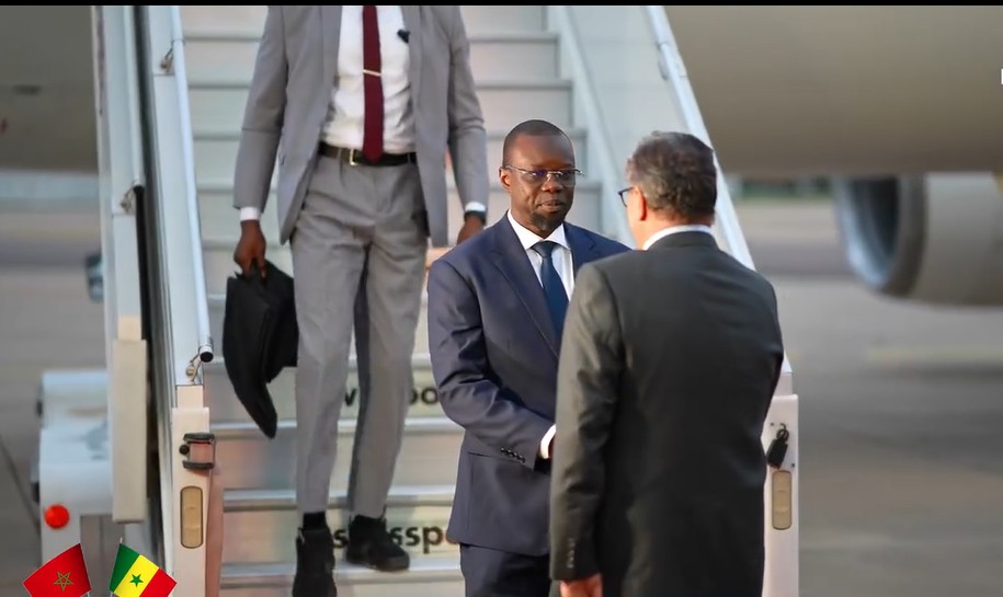 Le Premier ministre Ousmane Sonko est arrivé à Rabat