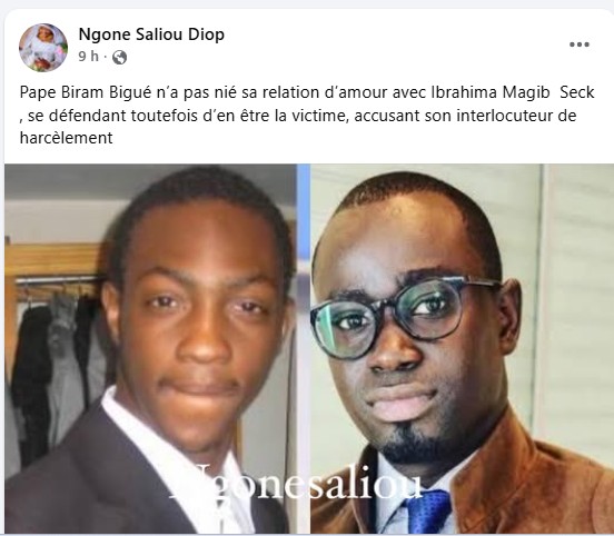 "Pape Birame Bigué n’a pas nié l’existence d’une relation amoureuse avec Ibrahima Magib Seck" 
