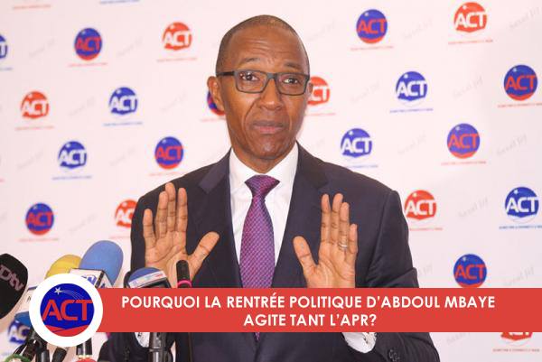 Insultes dans l'arène politique: Abdoul Mbaye monte au créneau et recadre les Apéristes