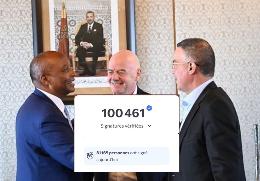 Afrique : plus de 100 000 signatures en 24h pour la dissolution de la CAF